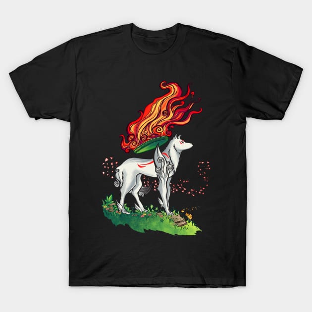 Okami T-Shirt by KatIvyArt